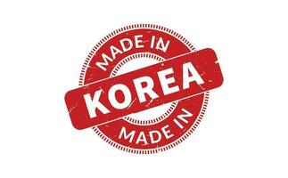 gemaakt in Korea rubber postzegel vector