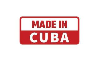 gemaakt in Cuba rubber postzegel vector