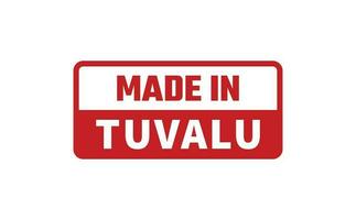 gemaakt in Tuvalu rubber postzegel vector