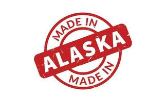 gemaakt in Alaska rubber postzegel vector