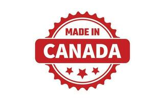 gemaakt in Canada rubber postzegel vector