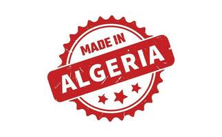 gemaakt in Algerije rubber postzegel vector
