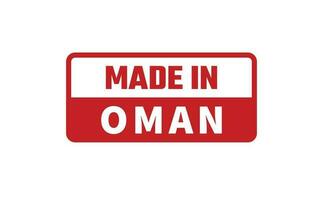 gemaakt in Oman rubber postzegel vector