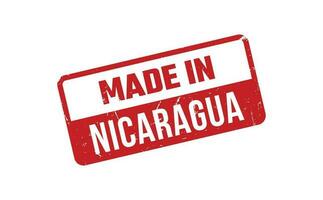 gemaakt in Nicaragua rubber postzegel vector