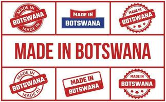 gemaakt in botswana rubber postzegel reeks vector