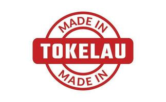 gemaakt in tokelau rubber postzegel vector