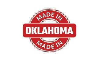 gemaakt in Oklahoma rubber postzegel vector