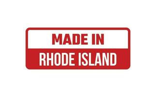 gemaakt in Rhode eiland rubber postzegel vector