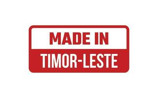 gemaakt in Timor leste rubber postzegel vector