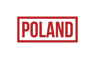 Polen rubber postzegel zegel vector