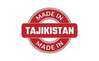 gemaakt in Tadzjikistan rubber postzegel vector