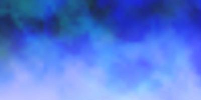 lichtblauwe vectorachtergrond met cumulus abstracte illustratie met kleurrijke gradiëntwolkenmalplaatje voor websites vector