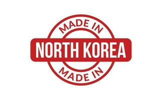 gemaakt in noorden Korea rubber postzegel vector