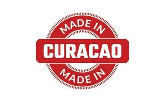 gemaakt in Curacao rubber postzegel vector