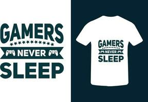 gaming t overhemd ontwerp, typografie gamer t overhemd ontwerp vector