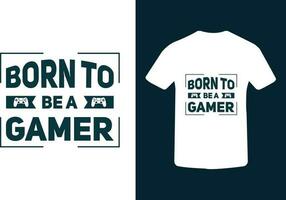 gaming t overhemd ontwerp, typografie gamer t overhemd ontwerp vector