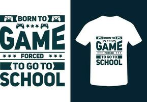 gaming t overhemd ontwerp, typografie gamer t overhemd ontwerp vector