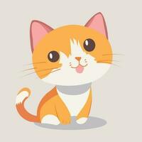 een schattig tekenfilm kat vector illustratie