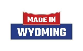 gemaakt in Wyoming zegel vector
