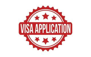 Visa toepassing rubber grunge postzegel zegel vector