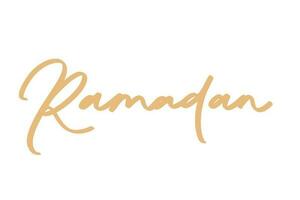 Ramadhan belettering handtekening kunst illustratie vector