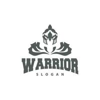 spartaans logo, vector silhouet krijger ridder soldaat Grieks, gemakkelijk minimalistische elegant Product merk ontwerp