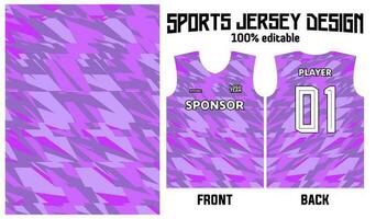 Purper achtergrond Jersey ontwerp voor sport uniform vector