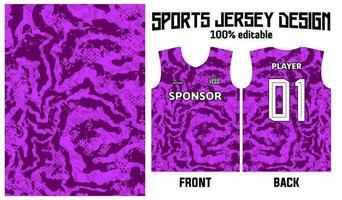 Purper achtergrond Jersey ontwerp voor sport uniform vector