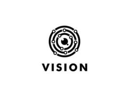 visie tech logo vector sjabloon