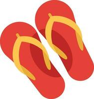 rood slippers illustratie vector