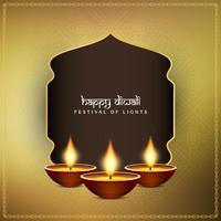 Abstracte gelukkige Diwali decoratieve achtergrond vector