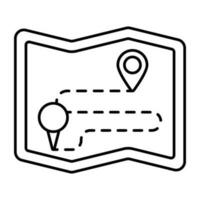 perfect ontwerp icoon van route vector