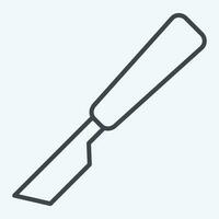 icoon scalpel. verwant naar orthopedische symbool. lijn stijl. gemakkelijk ontwerp bewerkbaar. gemakkelijk illustratie vector