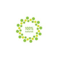 natuur natuurlijk logo groen olie blad Product etiket bio eco vector