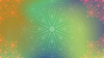 abstract kleurrijk decoratief mandala backround vector