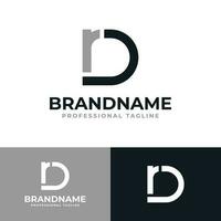 brief dr of rd monogram logo, geschikt voor ieder bedrijf met dr of rd initialen vector