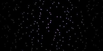donkerpaars vectorpatroon met abstracte sterren die kleurrijke illustratie glanzen met klein en groot sterrenpatroon voor nieuwjaarsadvertentieboekjes vector
