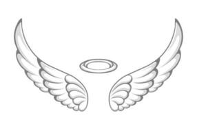 engel Vleugels icoon vrij vector