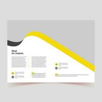 schoon brochure sjabloon met minimalistische concept en modern stijl gebruik voor bedrijf voorstel en jaar- rapport, omslag, banier, boek omslag, medica vector