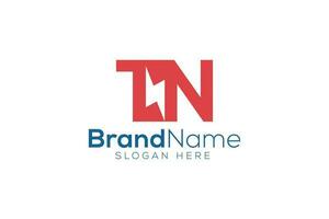 brief t n donder logo ontwerp vector sjabloon