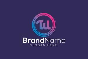 brief t w logo ontwerp vector sjabloon