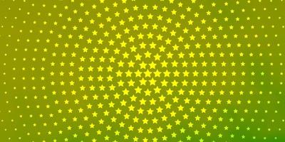 lichtgroen geel vectorpatroon met abstracte sterren kleurrijke illustratie met abstract gradiëntsterrenpatroon voor het verpakken van geschenken vector
