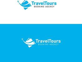 reizen tours minimalistische logo ontwerp sjabloon vector