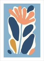 abstract hand- getrokken bloemen achtergrond in pastel kleuren. vector illustratie.