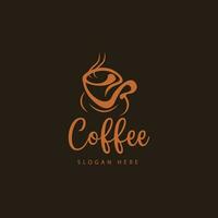 koffie winkel logo vector