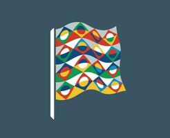 uefa landen liga symbool logo abstract ontwerp vector illustratie met grijs achtergrond