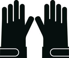gemakkelijk beschermend rubber handschoen icoon illustratie vector