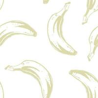 wijnoogst patroon met banaan voor decoratief ontwerp. kleding stof afdrukken. vector