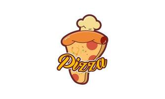 pizza cafe logo embleem voor snel voedsel restaurant vector