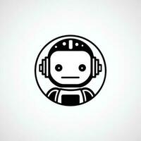 robot icoon logo vector ontwerp